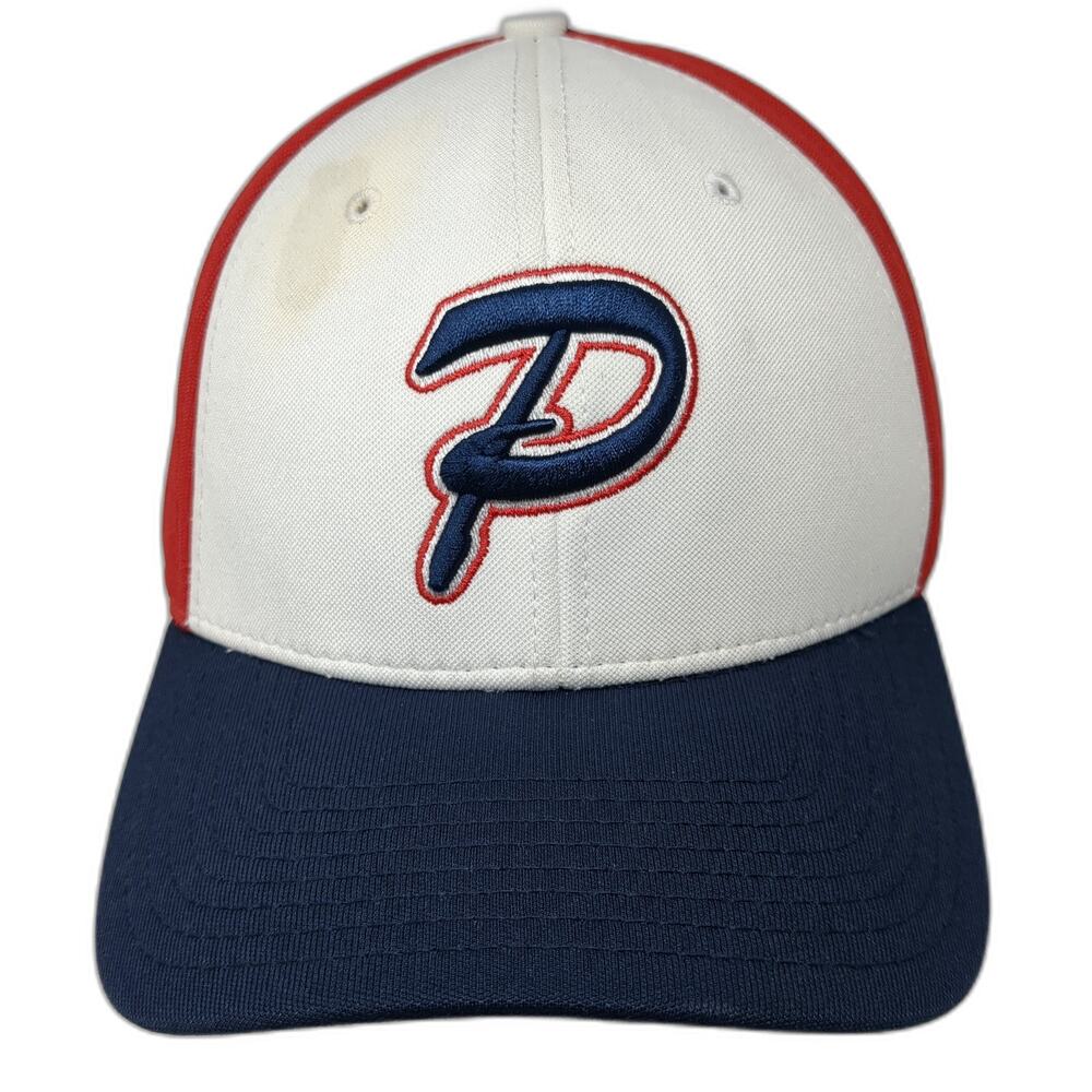 P Logo Fitted Baseball Cap Multi L Embroidered 6 Panel Game Tek The Game Pro